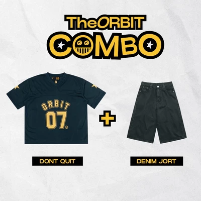 COMBO ORBIT Áo Thể thao JERSEY DONT QUIT + DISTRESSED WASHED - Local Brand Chính Hãng