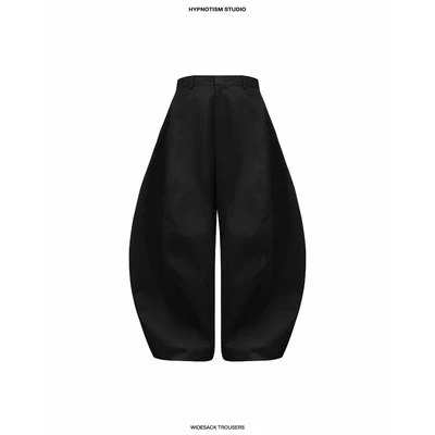 HYPNOTISM | WIDESACK TROUSERS - Quần tây dài ống rộng, sườn cong form relaxed