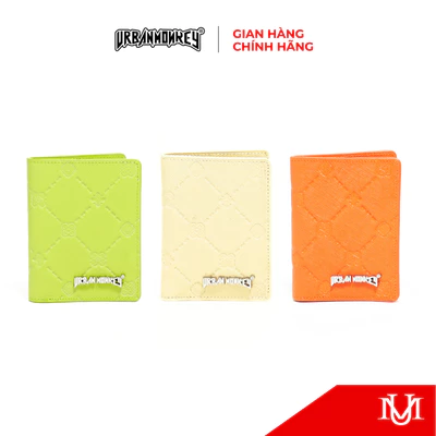 Ví Da Ngắn URBAN MONKEY Lolipop Short Wallet Da nhân tạo vân Saphire 3 Phối Màu Nam Nữ Local Brand