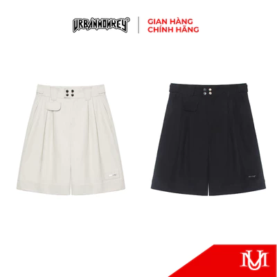 Quần Short Unisex URBAN MONKEY Pleated Chicano Kaki Form Chicano Nam Nữ 2 Phối Màu Local Brand