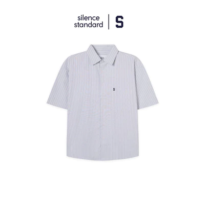Áo sơ mi Boxy SilenceStandard Comfort Cotton/ logo S [SO39]