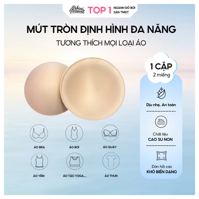 Cặp (2 miếng) Mút tròn mỏng BIKINI PASSPORT - MUT02_CR