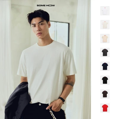  Áo Thun Nam Regular Colors Red Label, Chất Vải Cotton 4 chiều Thoải Mái,AT0285, SOME HOW STORE