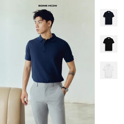 Áo Polo Nam Slim Basic Standard, Chất Vải Cá Sấu Cotton 4 Chiều Thoải Mái, PL0171, SOME HOW STORE