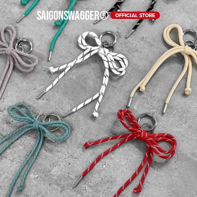 Móc khoá dây treo túi thời trang SAIGONSWAGGER ® ROPE BOW KEYCHAIN Charm