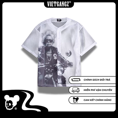 【Chính Hãng】Áo Jersey Lưới Granny Rider Vietgangz - Chất Liệu Lưới Cao Cấp - Streetwear Nam Nữ