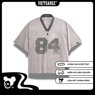 【Chính Hãng】Áo Jersey Vintage Rush 84 Vietgangz - Chất Liệu Nhung Gân Dày Dặn - Form Boxy Rộng Streetwear