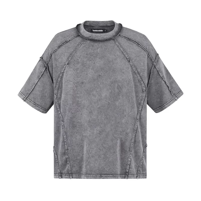 Áo thun washed rã rập - Ivankov Scar Light Grey Washed T-shirt