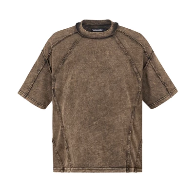 Áo thun washed rã rập  - Ivankov Scar Brown Washed T-shirt