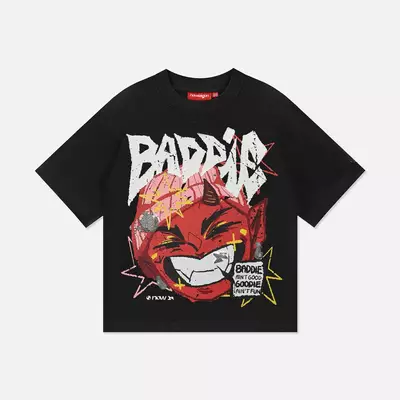 Áo thun NEEDS OF WISDOM Beam Baddie Tee - Black - Local Brand Chính Hãng