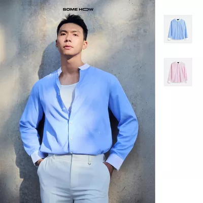 Áo Sơ Mi Nam Collage Piece Ministripes, Chất Vải Cotton Thoải Mái, SM0164, SOME HOW STORE