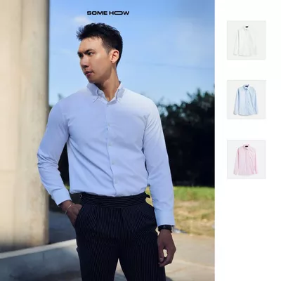 Áo Sơ Mi High Button Passion, Chất Vải Cotton Thoải Mái, SM0165, SOME HOW STORE