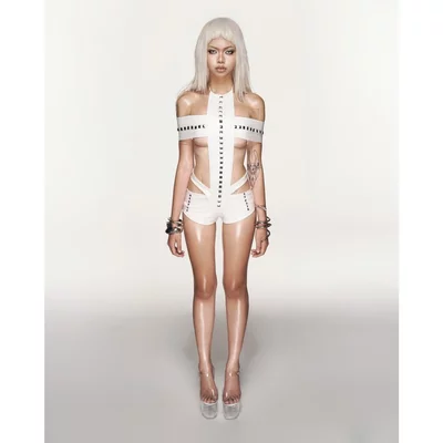 BỘ CHAOS CROSS WHITE TOP & BOTTOM