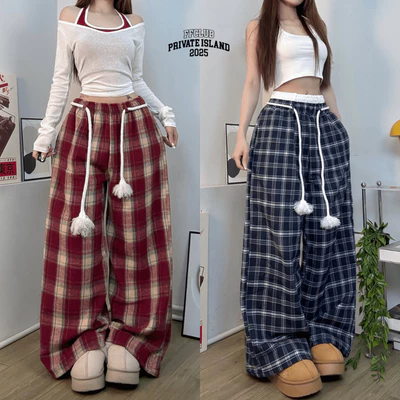 QUẦN NỈ DẠ ỐNG RỘNG KÈM DÂY THỪNG FFCLUB MIX - UNISEX NAM NỮ