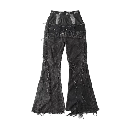 QUẦN COZY25 TRIPPLE LAYER WAXED FLARED JEANS