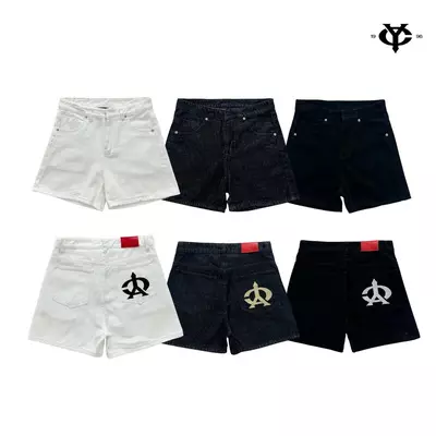 WHOSE x YC1996 - Quần Short Jeans Thêu Logo Ở Túi 3 Màu Local Brand Unisex