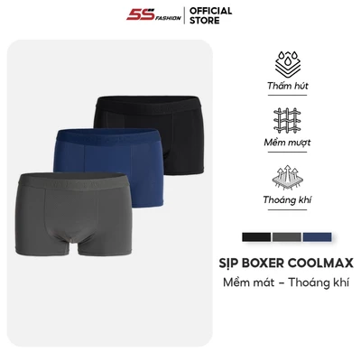 Combo 3 Quần Lót Nam Boxer 5S FASHION, Thiết Kế Thông Hơi Thoáng Khí, Thoải Mái (BOX22002)