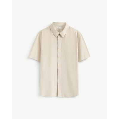 Áo Sơ Mi Tay Ngắn Nam Cotton Linen Form Regular - Routine 10S25SHS004R1