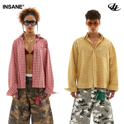 Áo Sơ Mi Tay Dài InsaneClo BACKTALK SHIRT Form Boxy Unisex Vải Sơ Mi Nhập