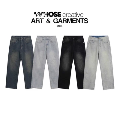 WHOSE x HIM - SLIM FIT JEANS WASH  | Quần jeans wash form rộng unisex nam nữ