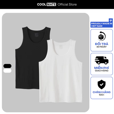[TẶNG COMBO TẤT ĐƠN 329K]Combo 2 Áo Ba Lỗ Nam Mặc Trong Thoáng Khí, Excool Coolmate