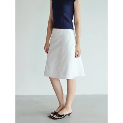Chân váy linen form lửng 𝐒𝐎𝐌𝐒 | 𝐏𝐥𝐮𝐦 𝐒𝐤𝐢𝐫𝐭