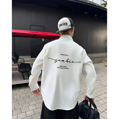[NEW] Áo Sơ Mi tay dài thêu ZOMBIE.CLUB Form Oversize Oxford Brand Unisex 2025