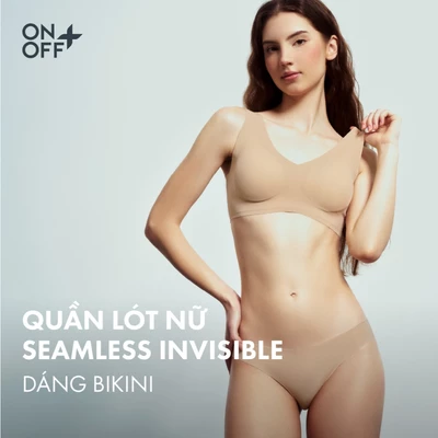 Quần lót nữ bikini tàng hình invisible công nghệ Bonding hiện đại không vệt hằn trên da - ONOFF 16US24A025