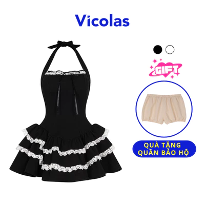 Đầm ngắn nữ thiết kế tôn dáng Vicolas - DA2 (QUÀ TẶNG: QUẦN BẢO HỘ)