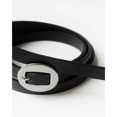 HYPNOTISM | "CIRCLE LEATHER BELT'' - Thắt lưng da khóa tròn