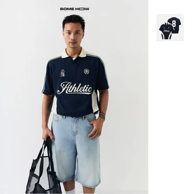 [RESTOCK] Áo Polo Nam Oversize Deep Blue, Chất Vải Cá Sấu Mắt Chim Thoải Mái, PL0185, SOME HOW STORE