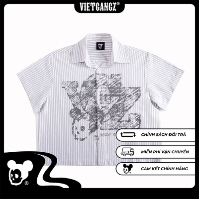 [Chính Hãng] Lost In Cubicle Shirt Vietgangz - Form Boxy - Hình In Lụa Thủ Công Tỉ Mỉ