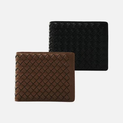Ví Nam, Intrecciato Bifold, Chất Da PU Cao Cấp, VI0002, SOME HOW STORE