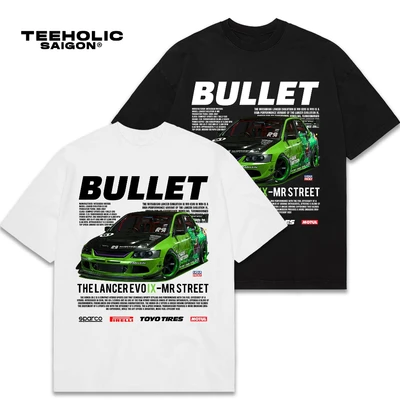 Áo Thun Nam Nữ TEEHOLIC Cotton Cao Cấp Xe Hơi Lancer Evo Ix Phong Cách Retro Y2K - THSI99
