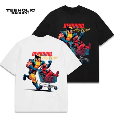 Áo Thun Nam Nữ TEEHOLIC Deadpool & Wolverin Cotton Dày Dặn - THSI91
