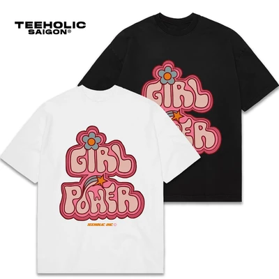 Áo Thun Nam Nữ TEEHOLIC Cotton Cao Cấp Phong Cách Retro Y2K Girl Power - THSI130
