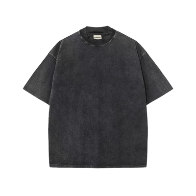 Áo thun trơn BASIC WASH HIGHCLUB form oversize màu ĐEN/NÂU - unisex