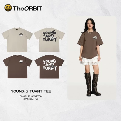 Áo thun nam nữ The ORBIT YOUNG AND TURNT COTTON - Local Brand Chính Hãng