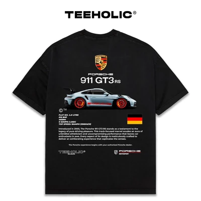 Áo Thun Nam Nữ TEEHOLIC Cotton Cao Cấp Xe Hơi Porsche 911 Gt3 - THSI110
