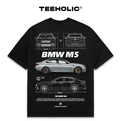 Áo Thun Nam Nữ TEEHOLIC Cotton Cao Cấp Xe Hơi BMW M5 Phong Cách Retro Y2K - THSI09