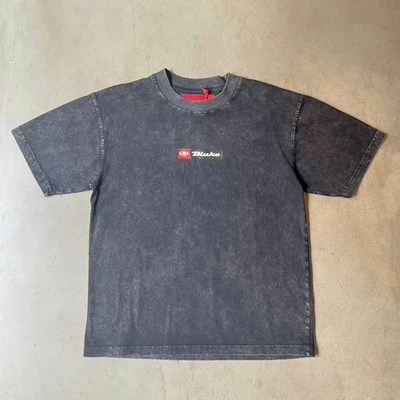 Áo Thun Bluko HP Logo Black Washed Tshirt