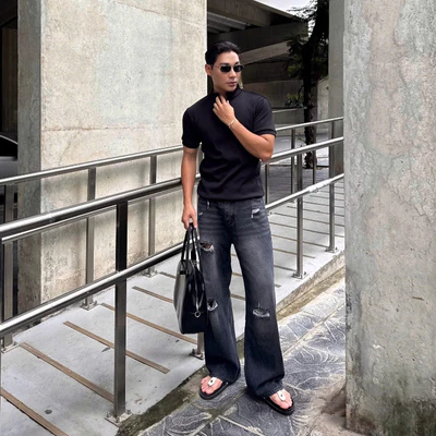 ASH SLASH BAGGY JEANS - Quần jeans ống rộng Whose Stuido 2077
