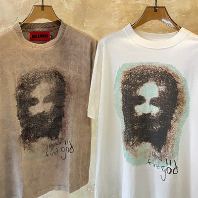 Áo Thun Washed Bluko Washed Find God T-shirt