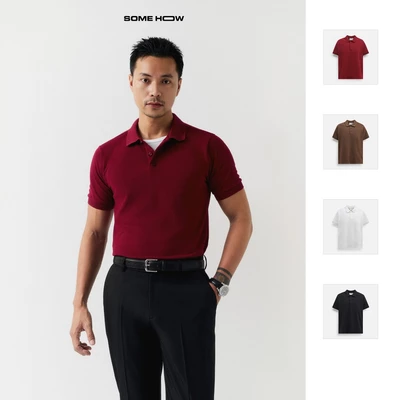  Áo Polo Slimfit Standard, Chất Vải Cá Sấu CVC Thoải Mái, PL0184, SOME HOW STORE