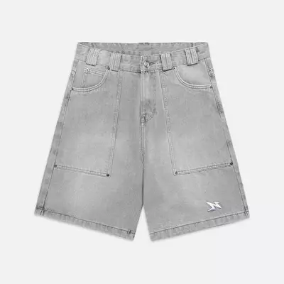 Quần NEEDS OF WISDOM Wide Fit Denim Shorts - Washed Grey - Local Brand Chính Hãng