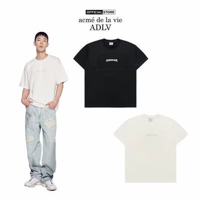 Áo Thun ADLV Rabbit Bear dáng oversized màu Đen/Kem - Hàng chính hãng