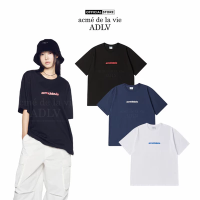Áo Thun ADLV Connect Logo Basic Dáng Oversized Màu Đen/Xanh Navy/Trắng - Hàng chính hãng