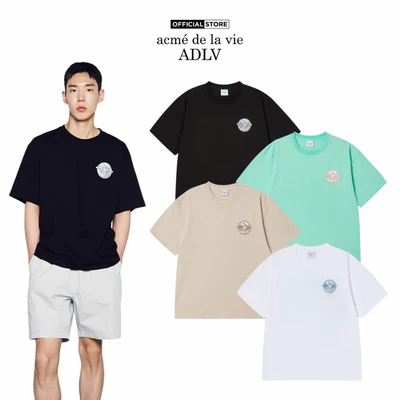 Áo Thun ADLV Saturn Logo dáng oversized màu đen/be đậm/trắng/xanh ngọc - Hàng chính hãng