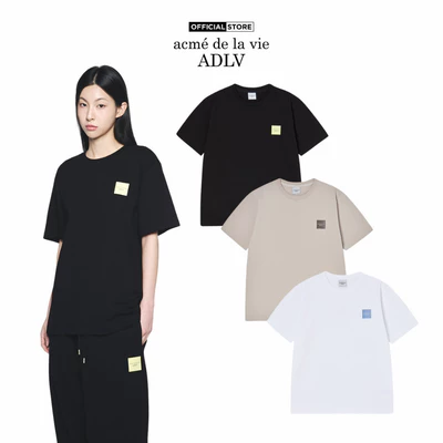 Áo Thun ADLV Box Basic Logo Dáng Standard Màu Đen/Be/Trắng - Hàng chính hãng