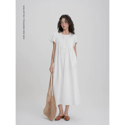 DOB - Đầm dáng suông xếp ly Jia Dress
